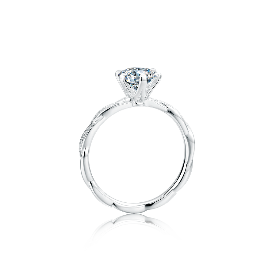 Twisted Moissanite Ring M41A